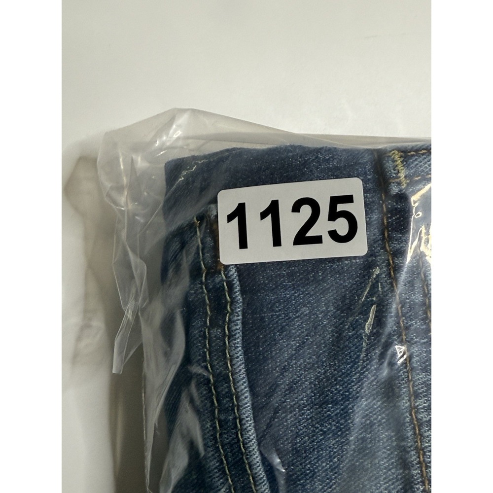 Levi's 505 Mens Size 32x30 Straight Leg Medium Wash Denim Blue Jeans Cotton Flaw - Picture 14 of 16